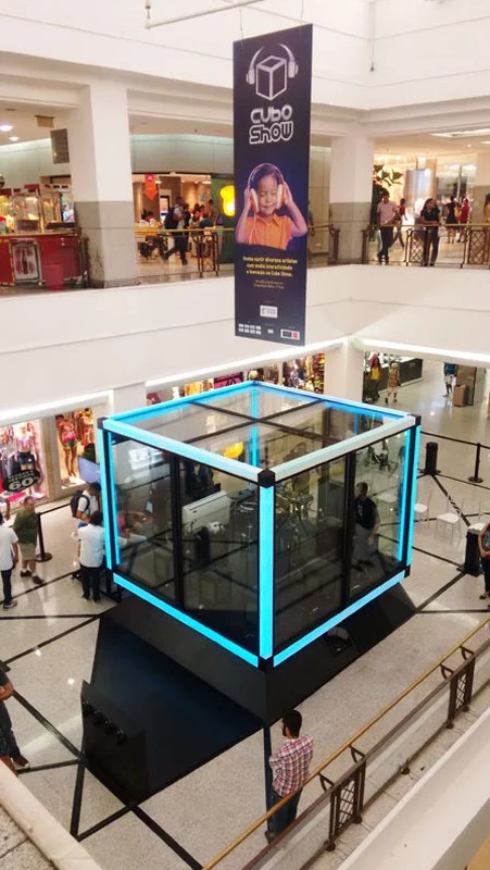 cubo de vidro Shopping Iguatemi